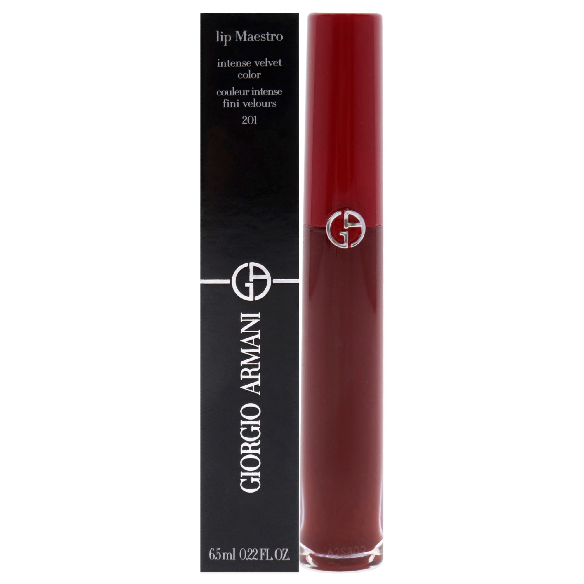 Lip Maestro Intense Velvet Color - 201 Dark Velvet by Giorgio Armani for Women - 0.22 oz Lipstick