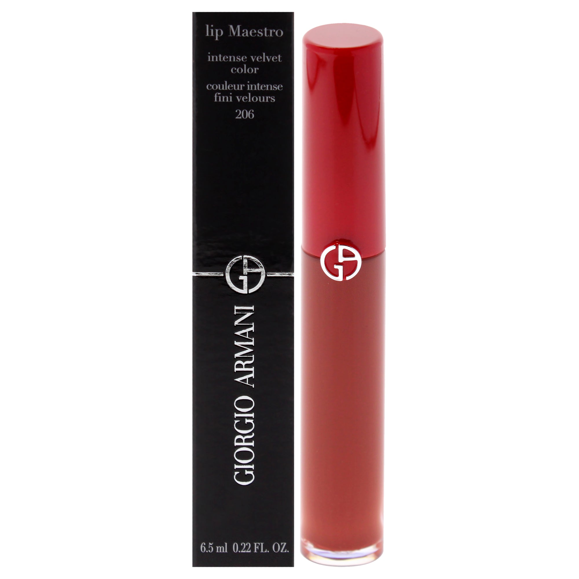 Lip Maestro Intense Velvet Color - 206 Cedar by Giorgio Armani for Women - 0.22 oz Lipstick