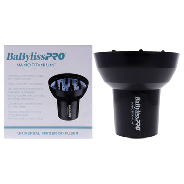 Nano Titanium Universal Finger Diffuser - BABNTD3 by BaBylissPRO for Unisex - 1 Pc Diffuser