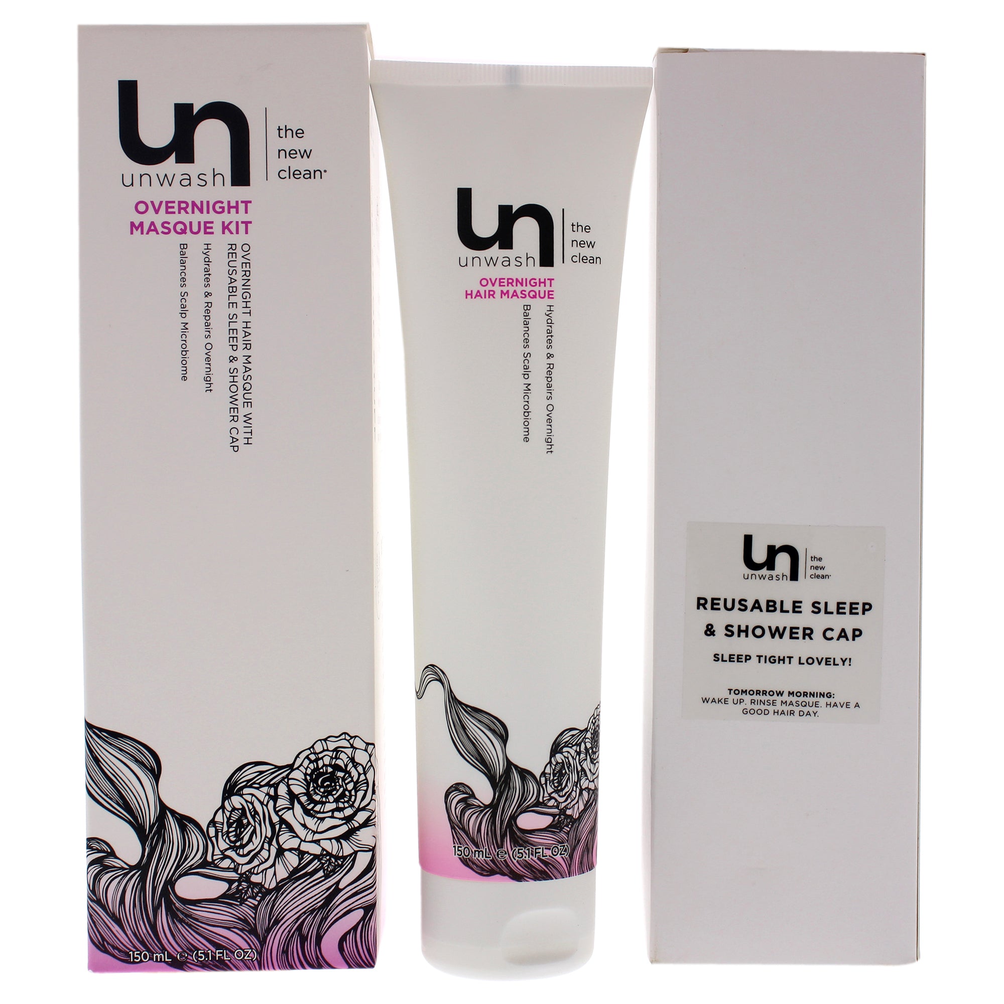 Overnight Hair Mask by Unwash for Unisex - 5.1 oz Mask