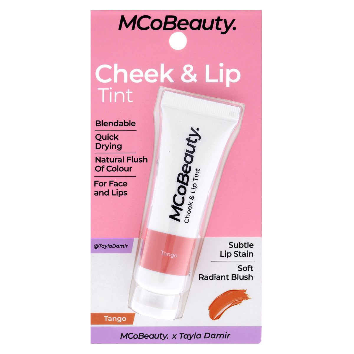 Cheek and Lip Tint - Tango by MCoBeauty for Women 0.34 oz Makeup