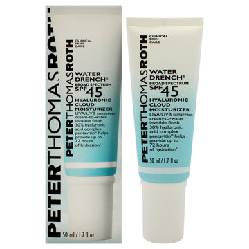 Water Drench Hyaluronic Cloud Moisturizer SPF 45 by Peter Thomas Roth for Unisex - 1.7 oz Moisturizer