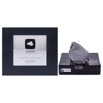 Essenza Stone Diffuser Set - Black by Leonardo for Unisex - 2 Pc Glass Base, Diffuser Stone