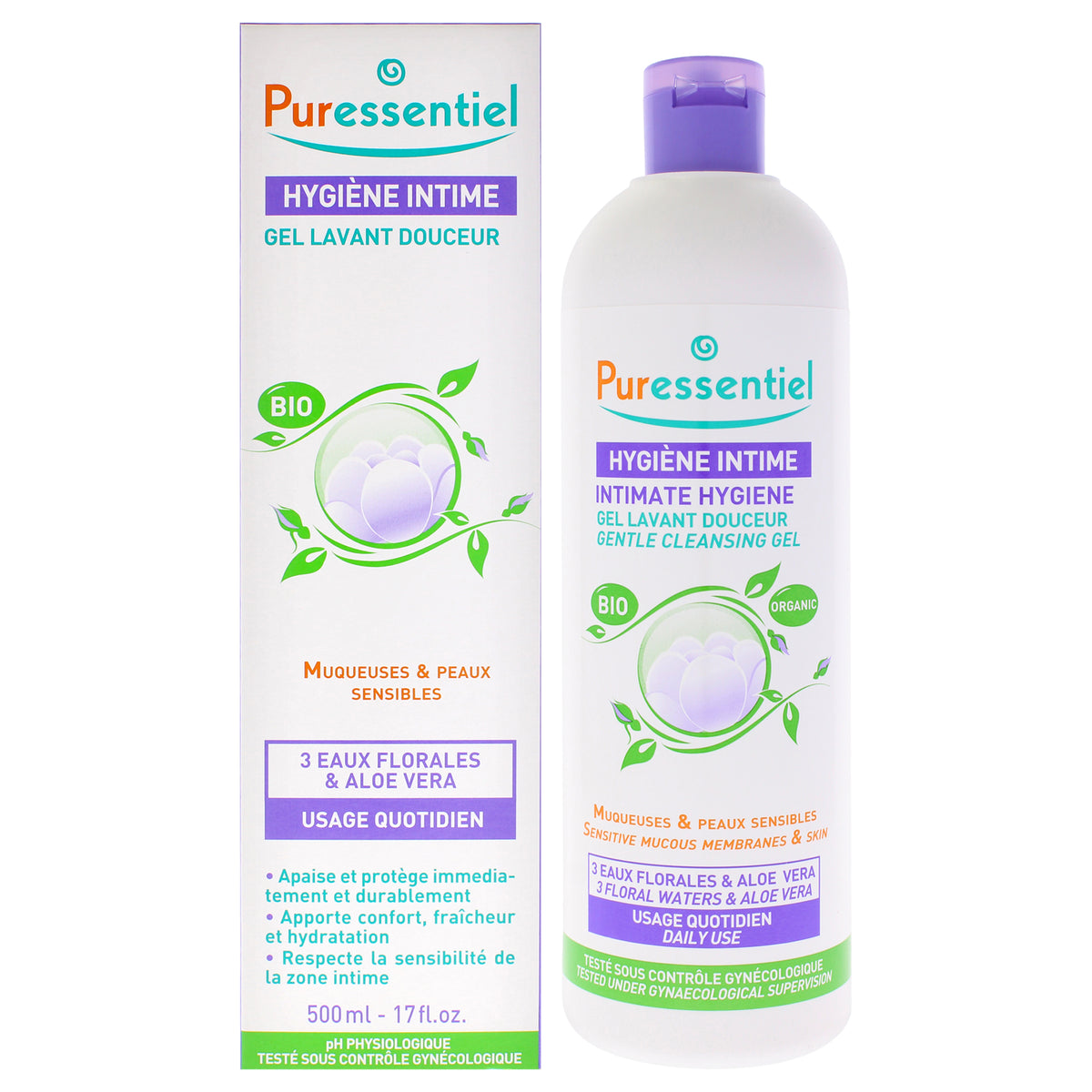 Intimate Hygiene Gentle Cleansing Gel by Puressentiel for Women - 17 oz Gel