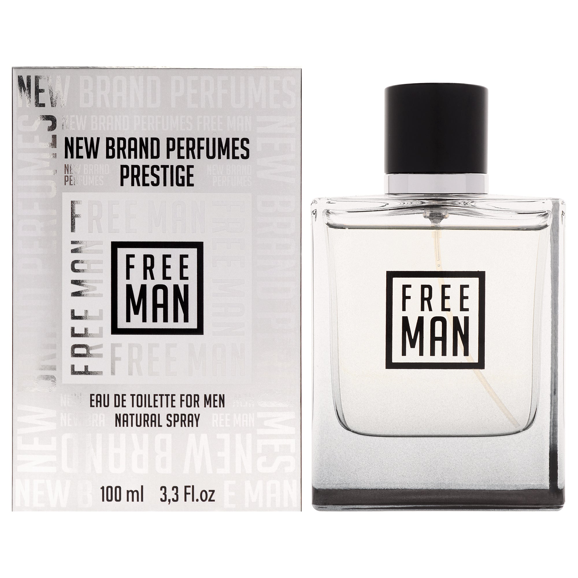 Free Man by New Brand for Men - 3.3 oz EDT Spray