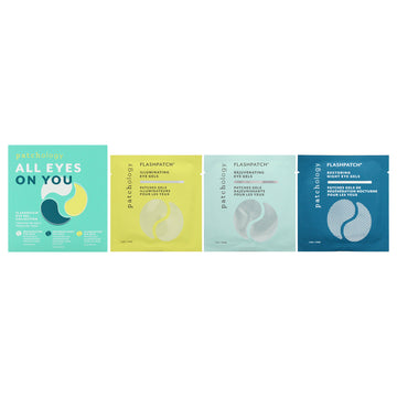 All Eyes On You Flashpatch Eye Gels Collection by Patchology for Unisex - 6 Pair 2 Pair Eye Gels - Rejuvenating, 2 Pair Eye Gels - Restoring Night, 2 Pair Eye Gels - Illuminating