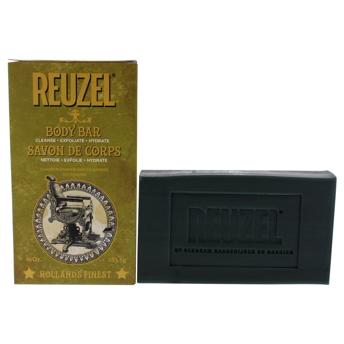 Body Bar Soap by Reuzel for Men - 10 oz Soap
