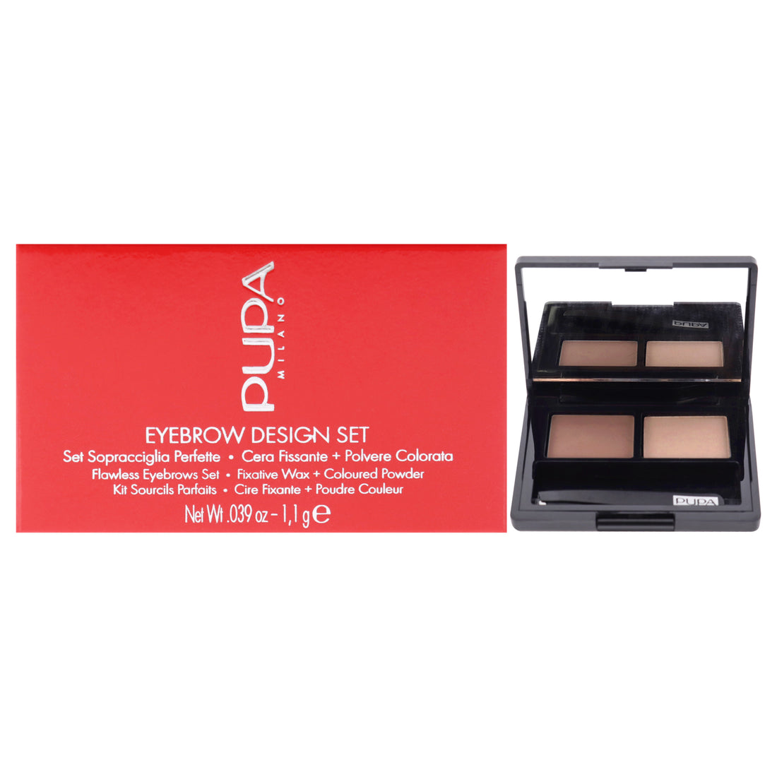 Eyebrow Design Set - 001 Blond by Pupa Milano for Women - 0.039 oz Eyebrow