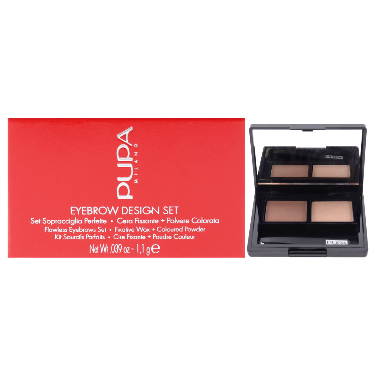 Eyebrow Design Set - 001 Blond by Pupa Milano for Women - 0.039 oz Eyebrow