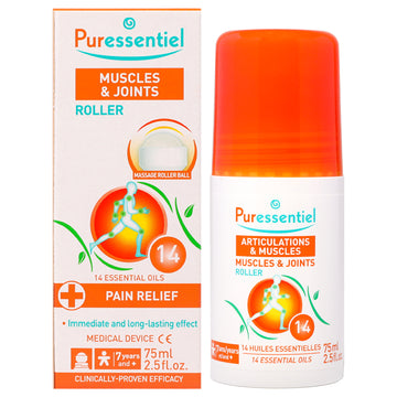 Muscles and Joints Roller by Puressentiel for Unisex - 2.5 oz Roll-On