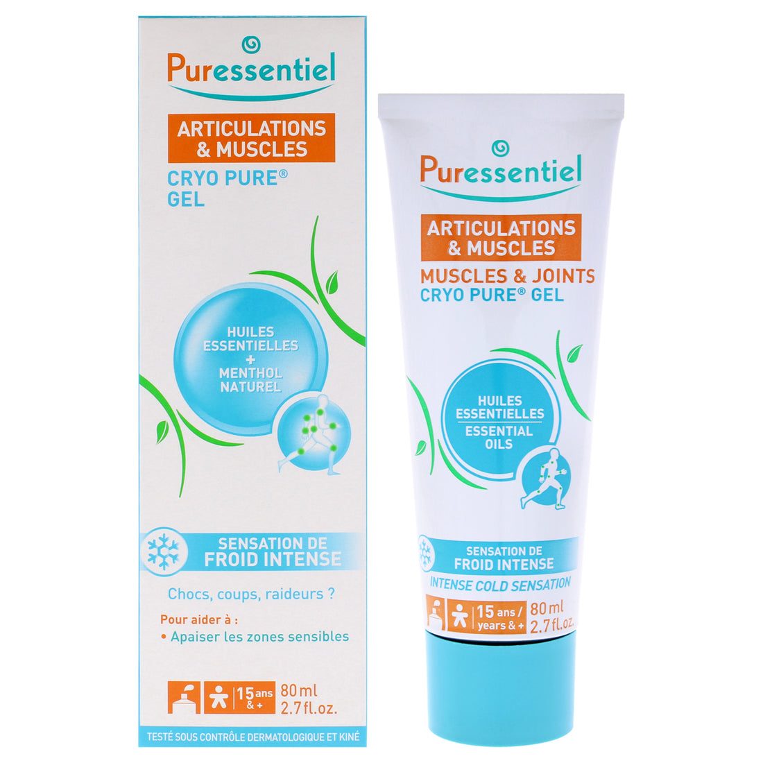 Muscles and Joints Cryo Pure Gel by Puressentiel for Unisex - 2.7 oz Gel