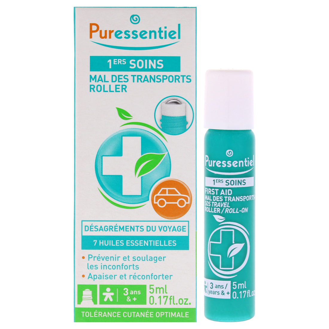 First Aid SOS Travel Roll-On by Puressentiel for Unisex - 0.17 oz Roll-On
