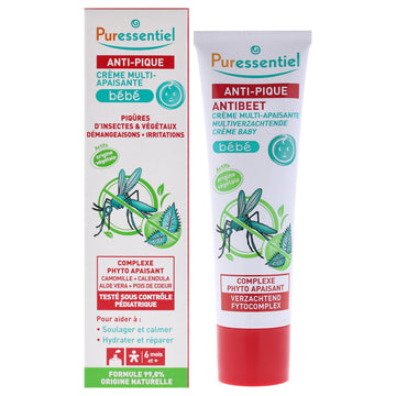 Bite and Sting Multi-Soothing Cream by Puressentiel for Kids - 1 oz Body Cream