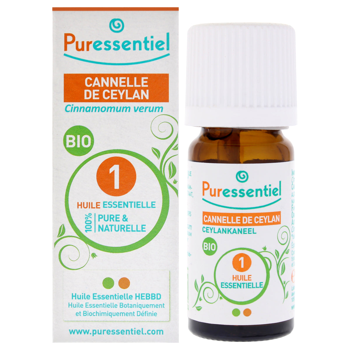 Organic Essential Oil - Cinnamon Ceylan by Puressentiel for Unisex - 0.17 oz Oil