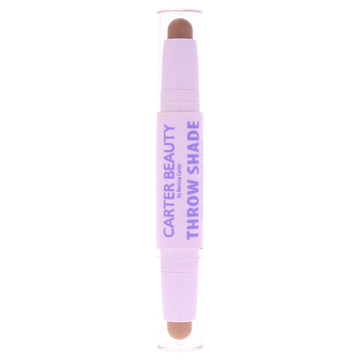 Throw Shade Duo Contour Stick - Dark by Carter Beauty for Women - 0.08 oz Makeup