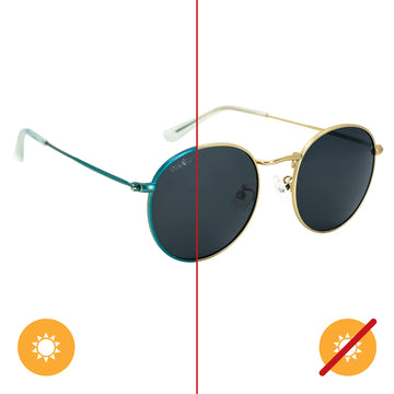 Solize Sea of Love - Gold to Blue by DelSol for Unisex - 1 Pc Sunglasses