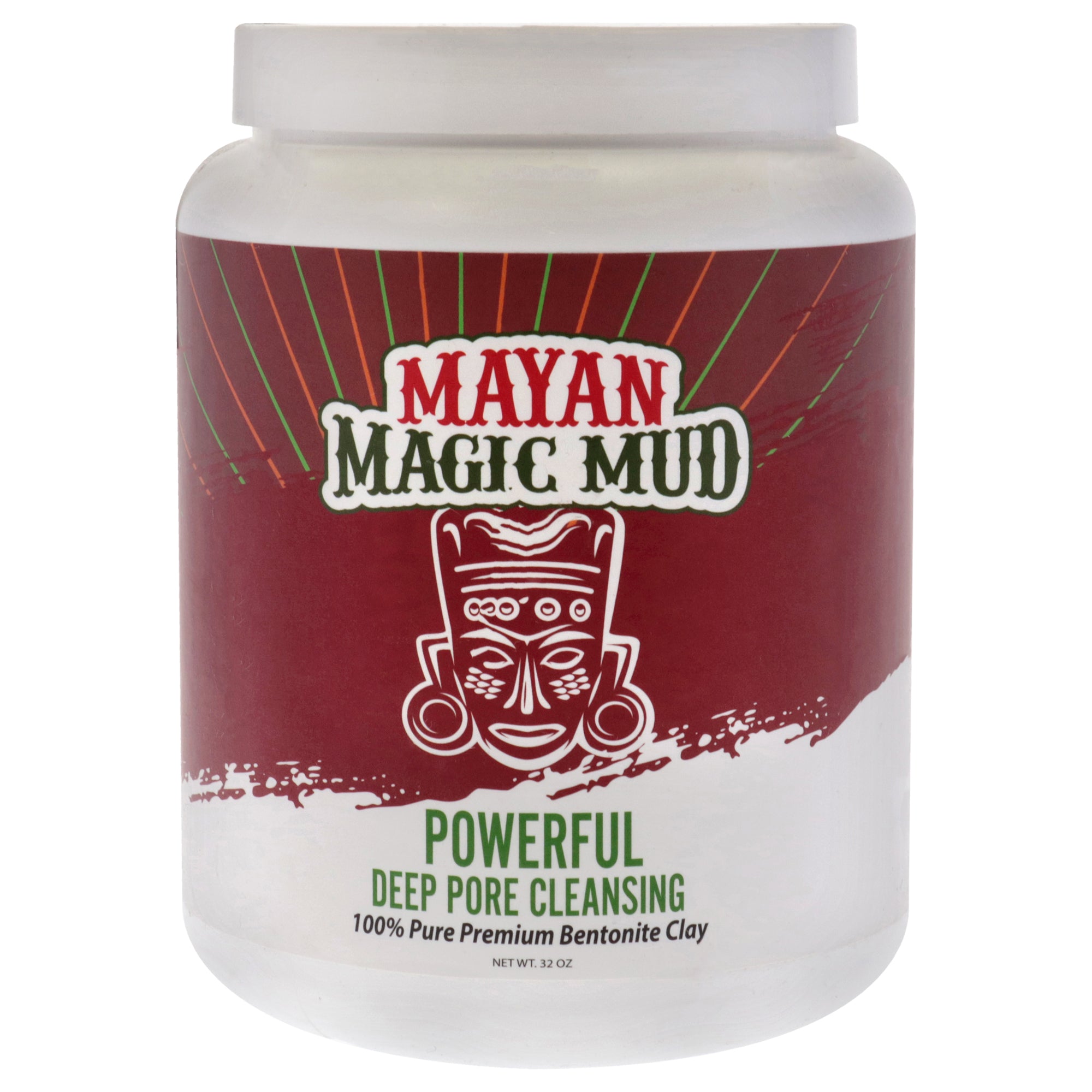 Powerful Deep Pore Cleansing Bentonite Clay by Mayan Magic Mud for Unisex - 32 oz Cleanser