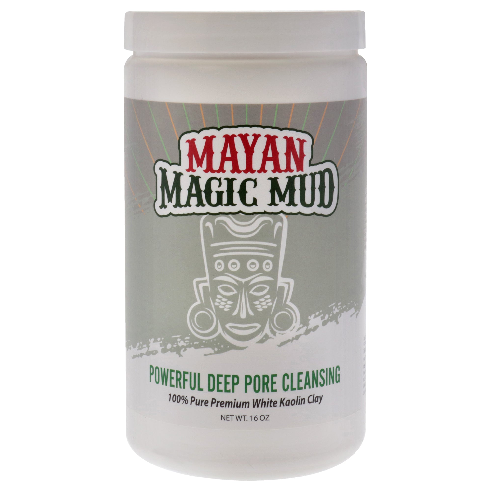 Powerful Deep Pore Cleansing White Kaolin Clay by Mayan Magic Mud for Unisex - 16 oz Cleanser