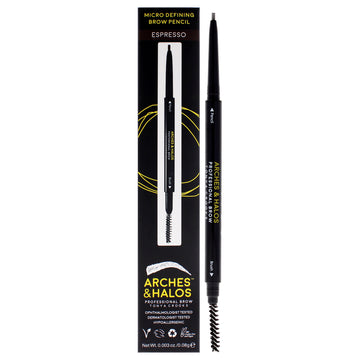 Micro Defining Brow Pencil - Espresso by Arches and Halos for Women - 0.003 oz Eyebrow Pencil