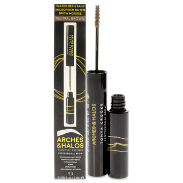 Microfiber Tinted Brow Mousse - Neutral Brown by Arches and Halos for Women - 0.106 oz Mousse