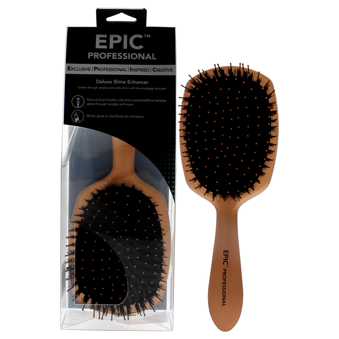 Pro Epic Deluxe Shine Enhancer Brush - Rose Gold by Wet Brush for Unisex - 1 Pc Hair Brush