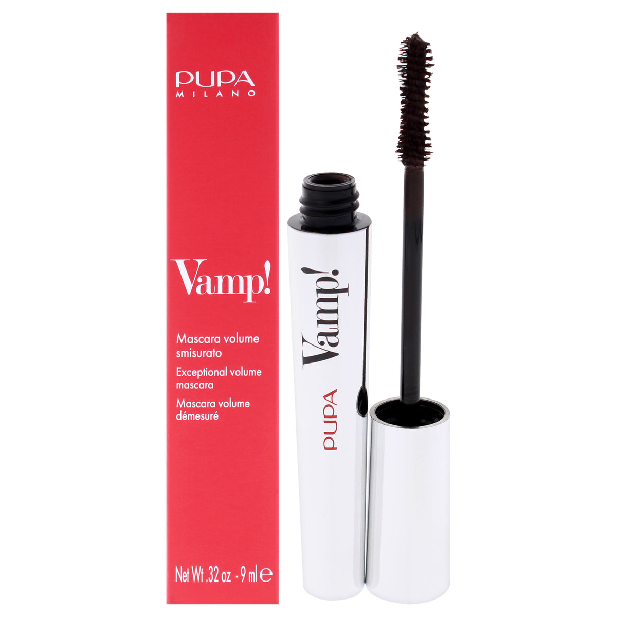 Vamp! Mascara - 200 Chocolate Brown by Pupa Milano for Women - 0.32 oz Mascara
