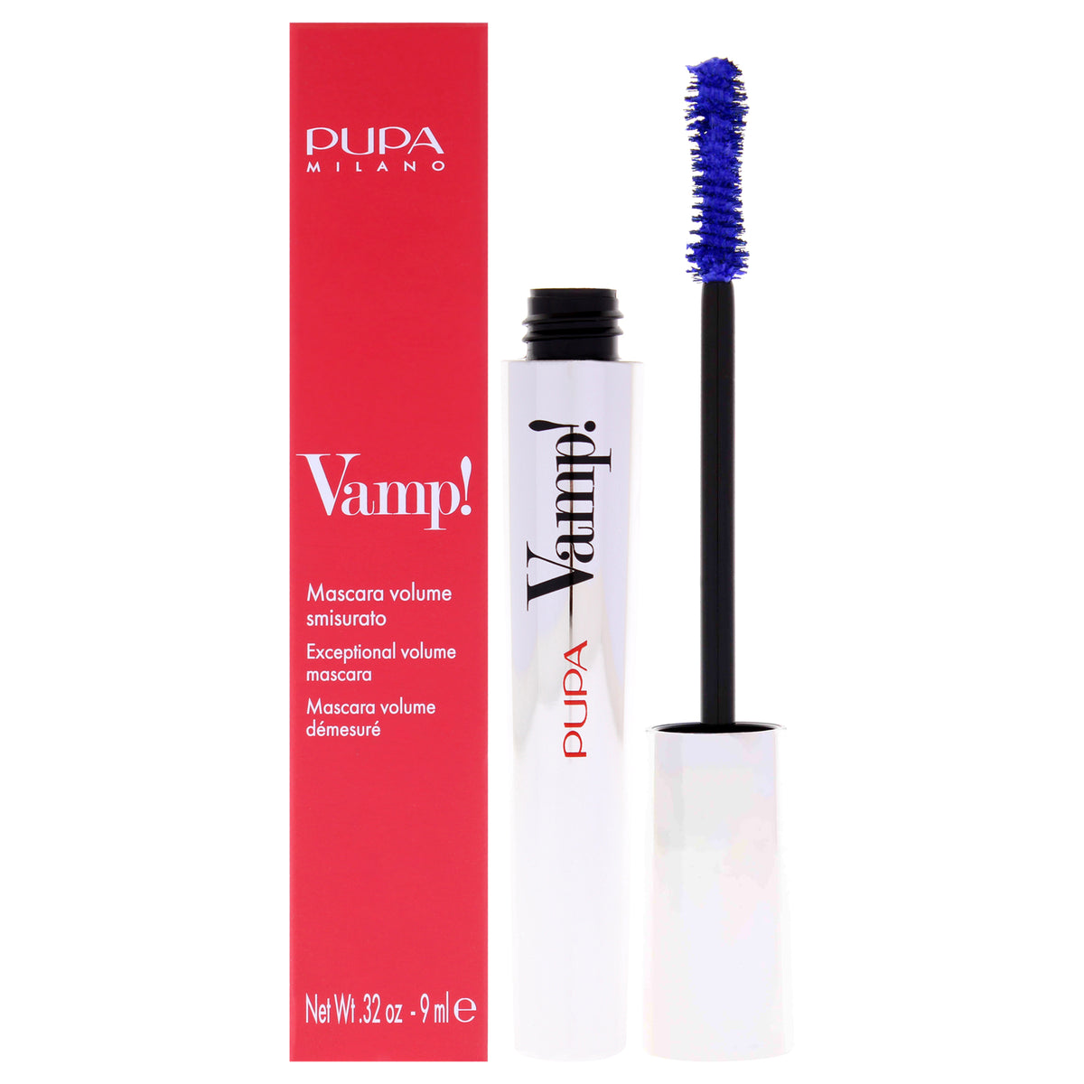 Vamp! Mascara - 301 Electric Blue by Pupa Milano for Women - 0.32 oz Mascara
