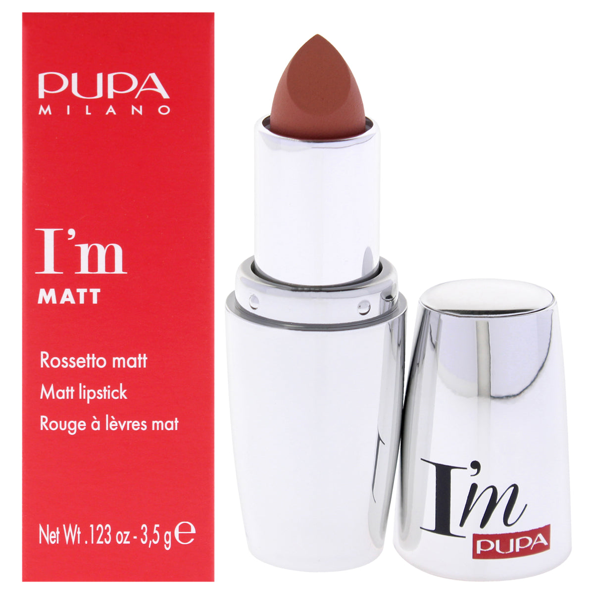 I Am Matt Pure Colour Lipstick - 014 Peachy Nude by Pupa Milano for Women - 0.123 oz Lipstick