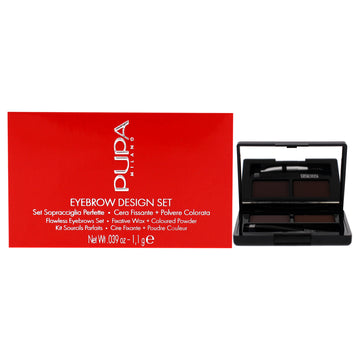 Eyebrow Design Set - 003 Dark Brown by Pupa Milano for Women - 0.039 oz Eyebrow