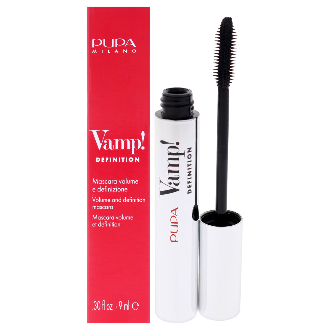 Vamp! Definition Mascara - 001 Extra Black by Pupa Milano for Women - 0.3 oz Mascara