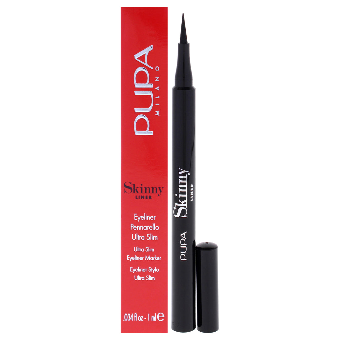Skinny Liner - 001 Extra Black by Pupa Milano for Women - 0.034 oz Eyeliner