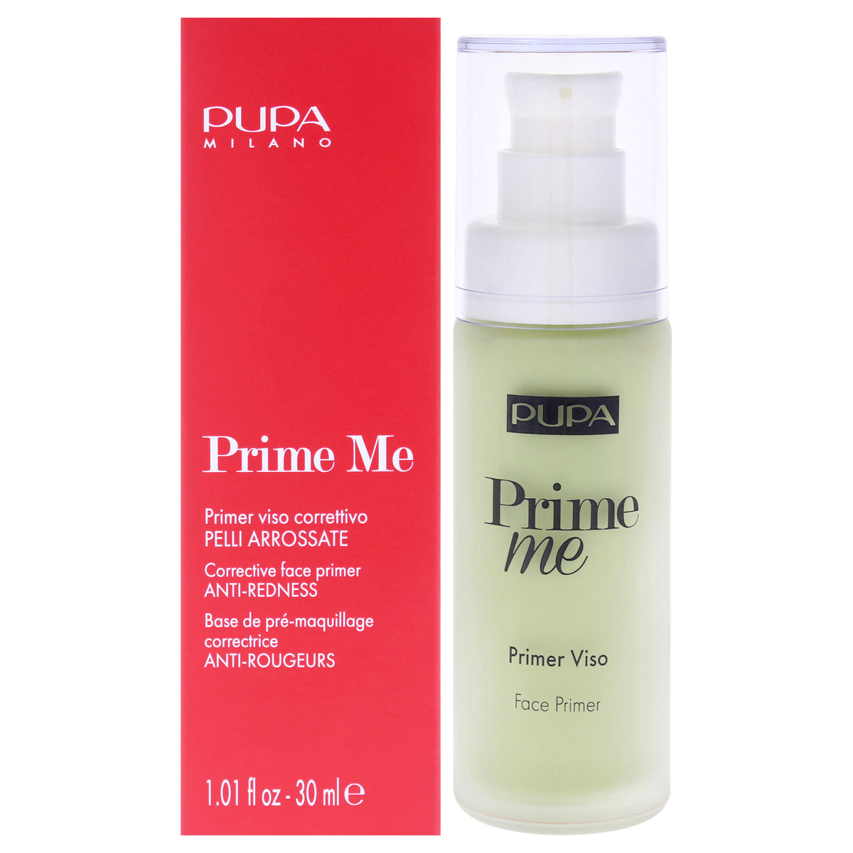 Prime Me Corrective Anti Redness Face Primer - 003 Green by Pupa Milano for Women - 1.01 oz Primer
