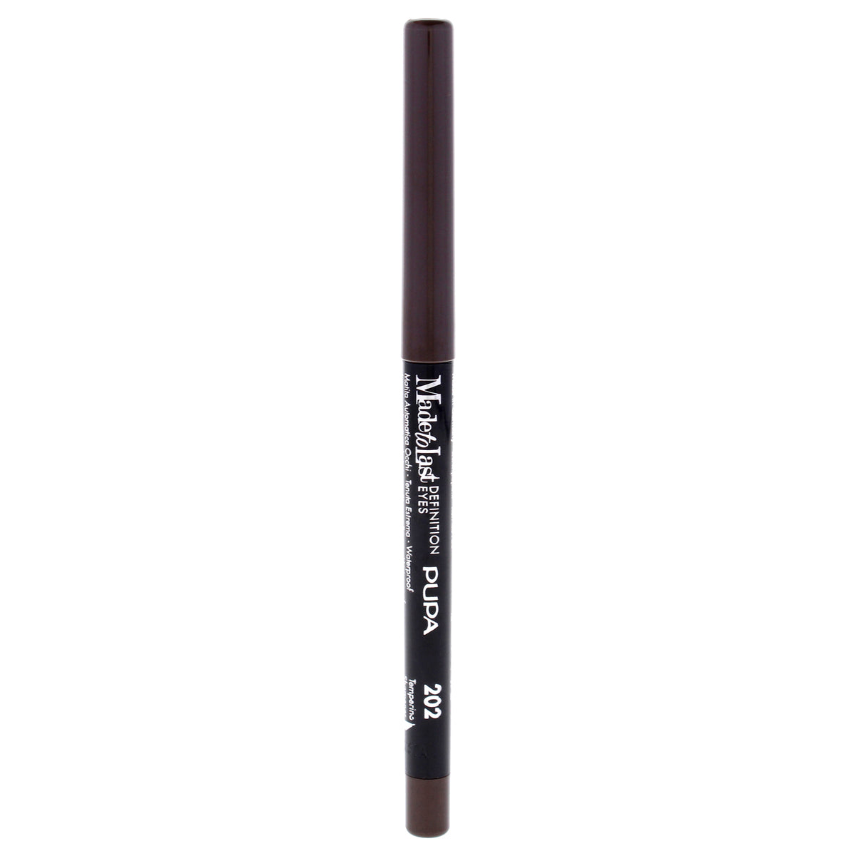 Made To Last Definition Eyes - 202 Dark Cocoa by Pupa Milano for Women - 0.012 oz Eye Pencil