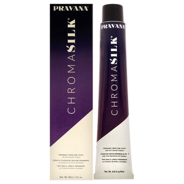ChromaSilk Creme Hair Color - 5.37 Ligh Golden Violet Brown by Pravana for Unisex - 3 oz Hair Color