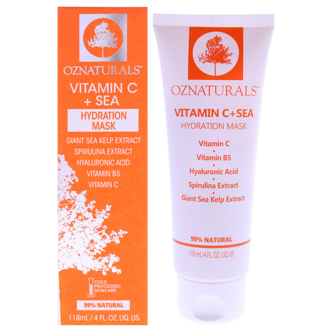 Vitamin C Plus Sea Hydration Mask by OZNaturals for Unisex - 4 oz Mask