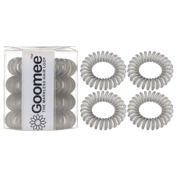 The Markless Hair Loop Set - Charcoal by Goomee for Women - 4 Pc Hair Tie