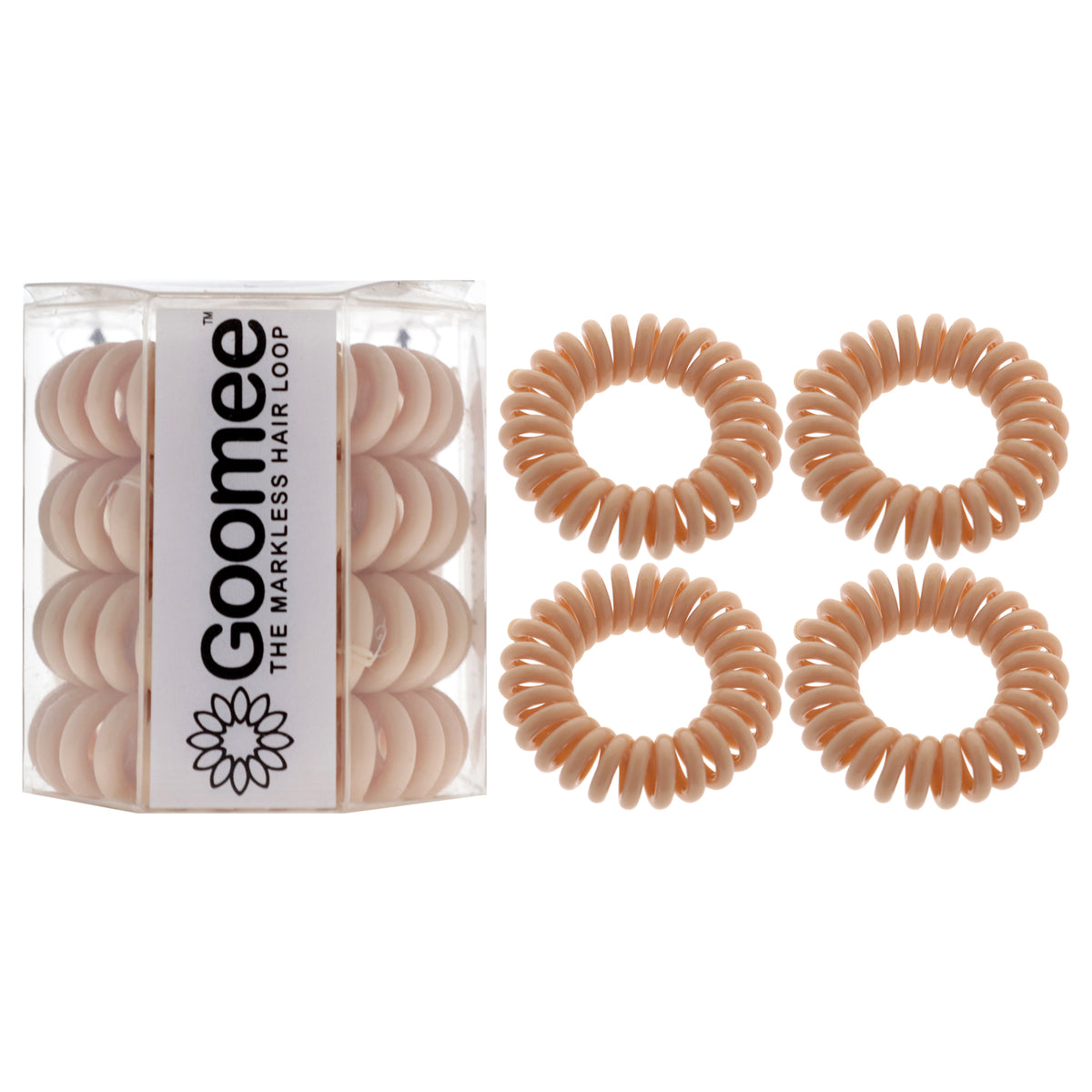 The Markless Hair Loop Set - Sahara by Goomee for Women - 4 Pc Hair Tie
