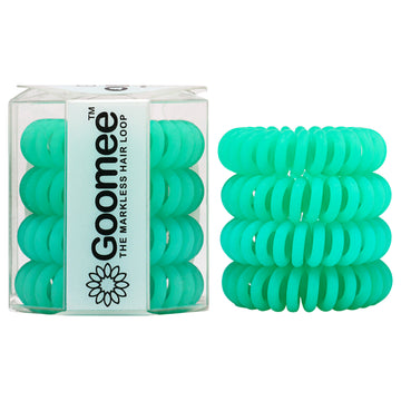 The Markless Hair Loop Set - Sea Green by Goomee for Women - 4 Pc Hair Tie