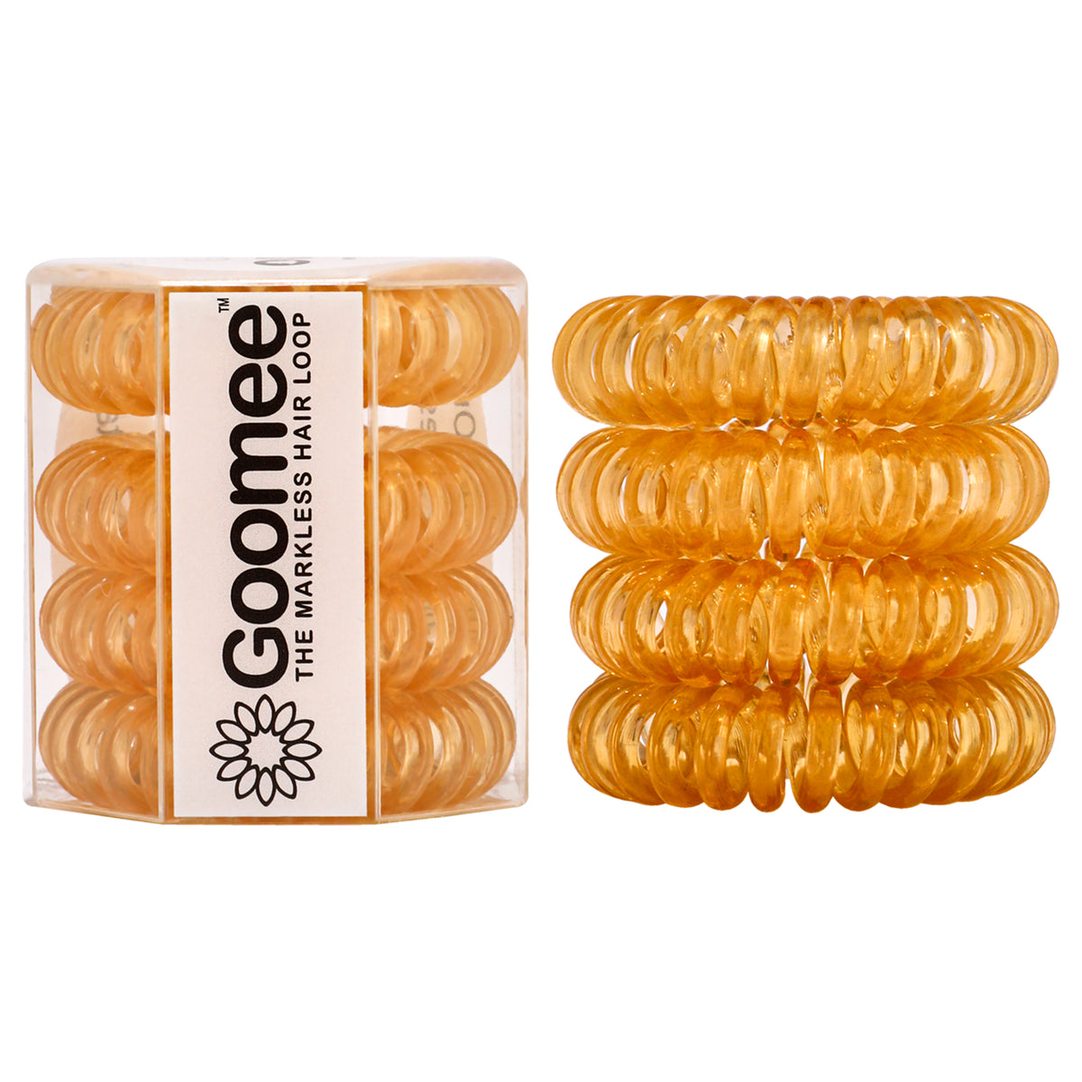 The Markless Hair Loop Set - Whiskey by Goomee for Women - 4 Pc Hair Tie