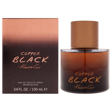 Copper Black by Kenneth Cole for Men - 3.4 oz EDT Spray
