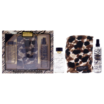 Warrior by Rachel Zoe for Women - 3 Pc Gift Set 3.4oz EDP Spray, 10oz Fragrance Mist, Scarf