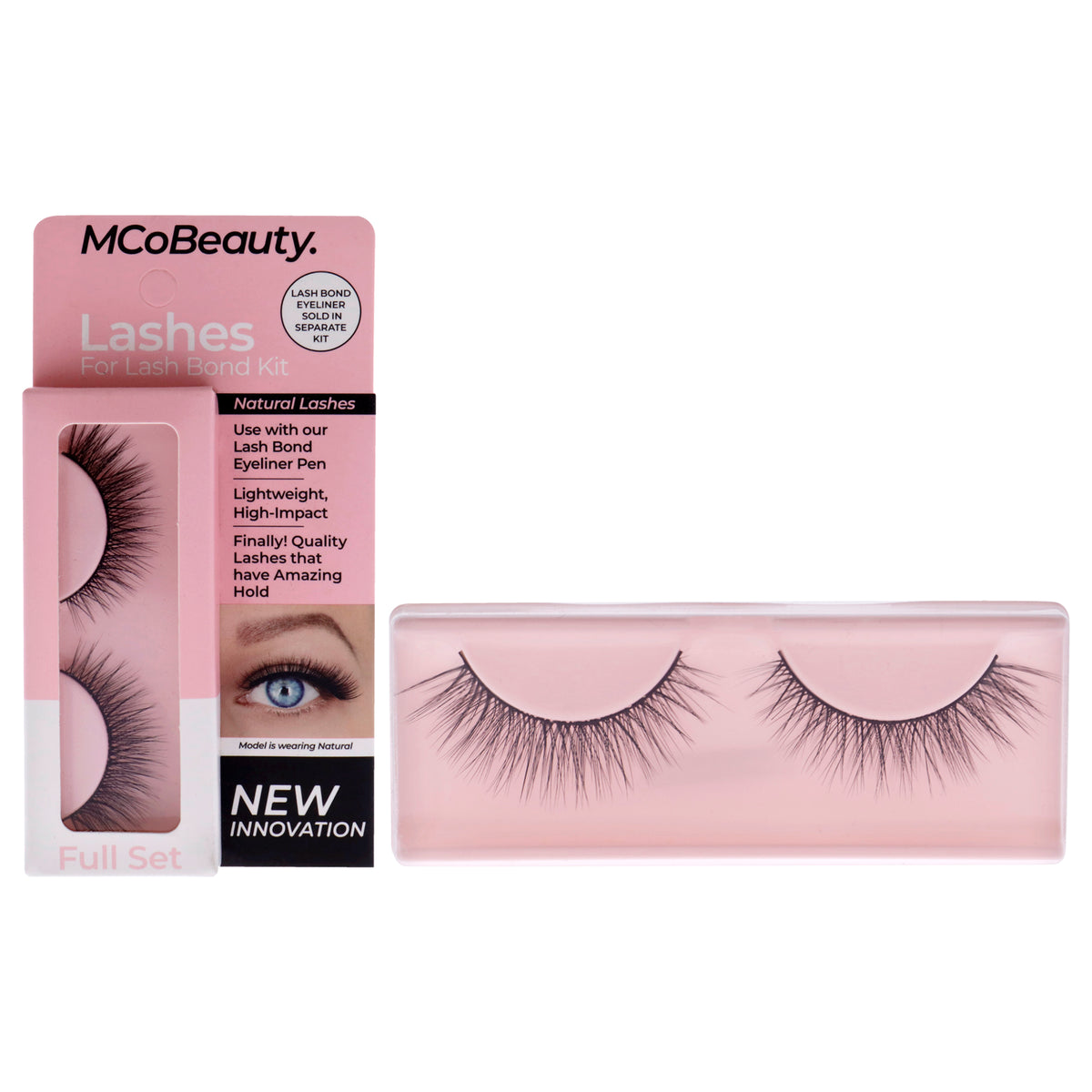 Lashes for Lash Bond - Natural by MCoBeauty for Women - 1 Pair Eyelashes