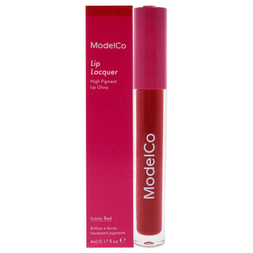 Lip Lacquer - Iconic Red by ModelCo for Women - 0.17 oz Lip Gloss