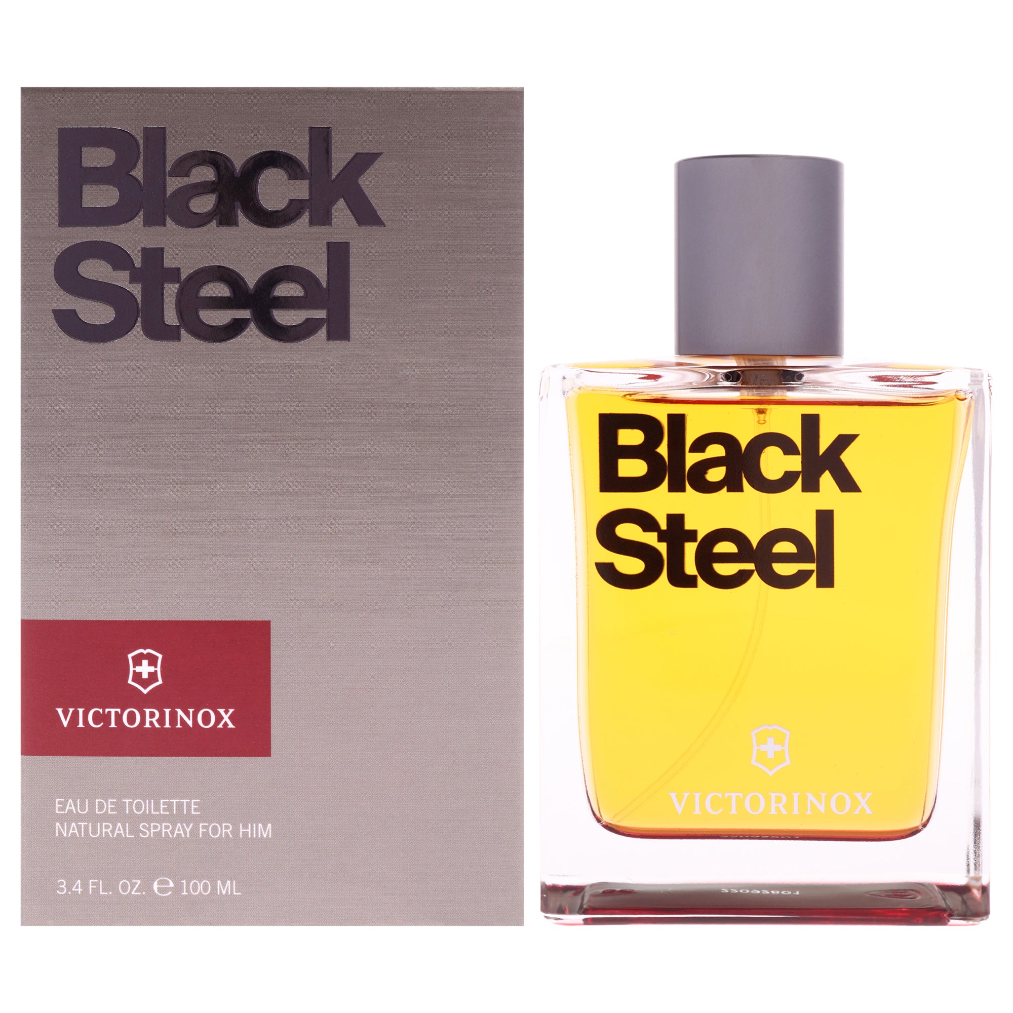 Black Steel by Swiss Army for Men - 3.4 oz EDT Spray
