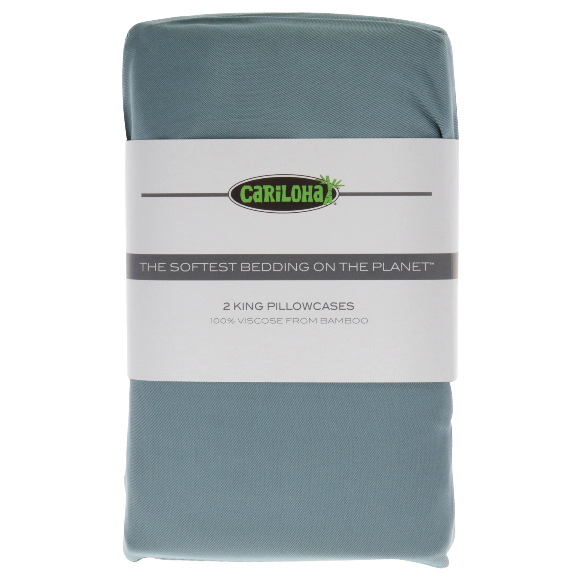 Classic Bamboo Pillowcase Set - Tahitian Breeze-King by Cariloha for Unisex - 2 Pc Pillowcase