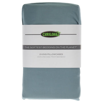 Classic Bamboo Pillowcase Set - Tahitian Breeze-King by Cariloha for Unisex - 2 Pc Pillowcase