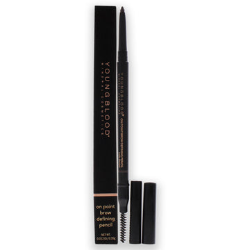 On Point Brow Defining Pencil - Dark Brown by Youngblood for Women - 0.012 oz Eyebrow Pencil