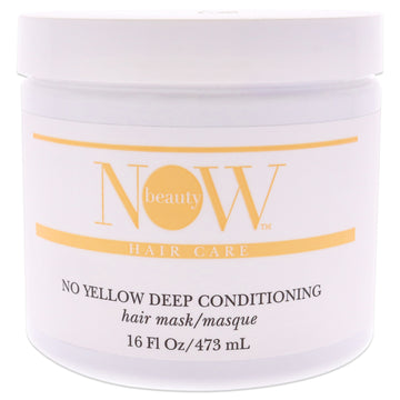 No Yellow Deep Conditioning Hair Mask by NOW Beauty for Unisex - 16 oz Mask