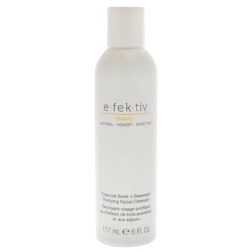 Charcoal Burst Plus Seaweed Purifying Facial Cleanser by e.fek.tiv for Unisex - 6 oz Cleanser