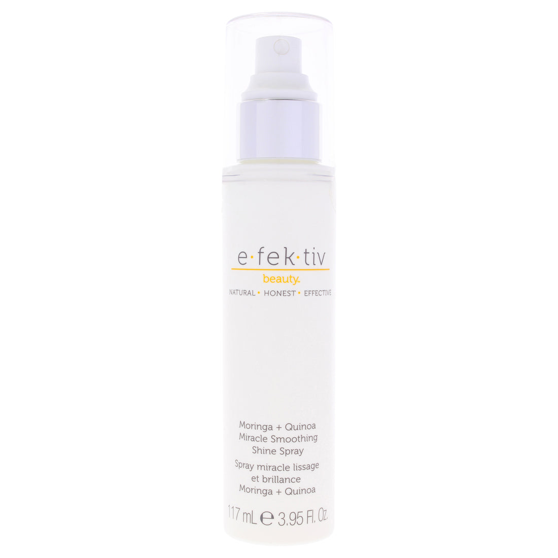Moringa Plus Quinoa Miracle Smoothing Shine Spray by e.fek.tiv for Unisex - 3.95 oz Hair Spray
